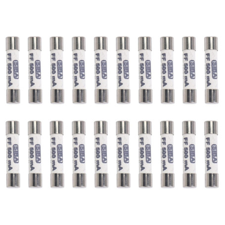 Fusibles en Céramique OVNSHVN 20x 1000V 500mA pour Multimètre - Protection Fiable