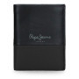 Portefeuille Vertical Pepe Jeans avec Porte-Monnaie en Cuir Noir