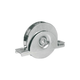 Roues en Acier Zincé pour Portail Vigor avec Support Intégré - Diamètre 80 mm