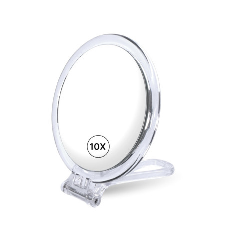 Miroir de Voyage Pliable Fantasia avec Grossissement 10x et Étui Velours