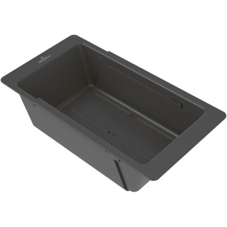 Bac à Suspendre Villeroy & Boch pour Évier - Organisateur Pratique en Plastique Anthracite
