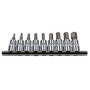 US PRO Lot de 9 Douilles Hexagonales 3/8" SAE - Argenté