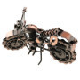 Sculpture Moto Rétro en Métal Fait Main - Décoration Vintage