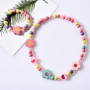 Ensemble de Bijoux en Bois Licorne pour Enfants - Colliers et Bracelets Colorés