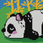 Quercetti Pixel Art Kawaii Panda - Kit de Mosaïque Créatif pour Enfants