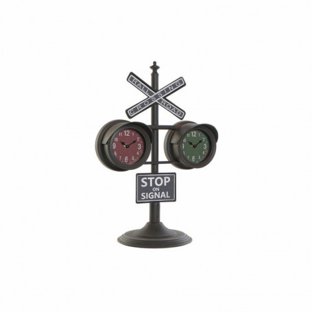 Horloge de table DKD Home Decor Noir Verre Fer (36 x 22 x 52 cm) 116,99 €