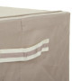 Boîte de rangement taupe avec double fermeture éclair - 50x40x20 cm