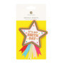 Badge Étoile Joyeux Anniversaire Rosette - Accessoire Fête Coloré