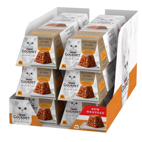 Gourmet Revelations Aliments Humides pour Chats Adultes au Poulet - 24 Boîtes de 57 g