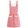 Tablier Rouge à Carreaux BuxiuGK avec Poches pour Cuisine
