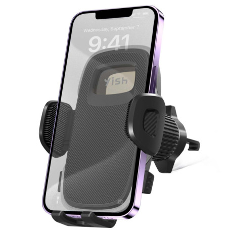 Support Téléphone Voiture YISH avec Rotation 360° - Clip Amélioré