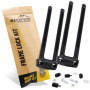 BikePeak Monty Floppy - Fixation Antivol Universelle pour Cadre de Vélo
