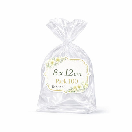 Sachets Cellophane Transparents Ofituria - 100 Sacs pour Biscuits et Cadeaux