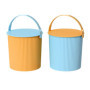 Pack de 2 Seaux en Plastique 12L avec Couvercle - Ultra-Robustes et Durables