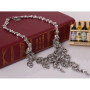 Collier Crâne Halloween en Or pour Femmes - Accessoire de Déguisement Pirate