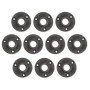 Bohaner Lot de 10 Brides de Tuyau Noires 3/4" en Fonte Malléable
