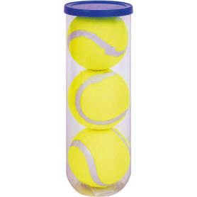 Tube de 3 Balles de Tennis Multicolores pour Entraînement