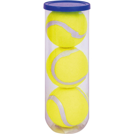 Tube de 3 Balles de Tennis Multicolores pour Entraînement
