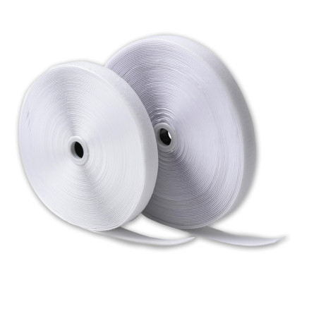 Ruban à Coudre Blanc IPEA 20 mm - 25 Mètres de Bande Auto-Agrippante