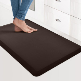 Tapis Anti-Fatigue Art3d - Confort Ergonomique pour Bureau et Cuisine - Marron Chocolat