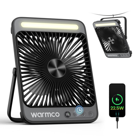 Ventilateur de Camping Rechargeable Warmco D4 Pro 20000mAh