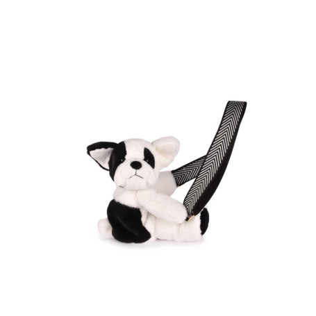 Sac Doudou Chien Noir et Blanc - Compagnon Doux et Pratique