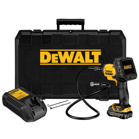 Caméra d'inspection DEWALT 10,8V avec écran détachable et enregistrement SD