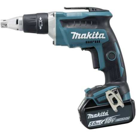 Visseuse sans fil Makita 18V pour plaques de plâtre avec 2 batteries
