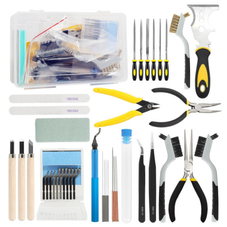 Kit d'outils d'ébavurage professionnel pour imprimante 3D - 42 pièces