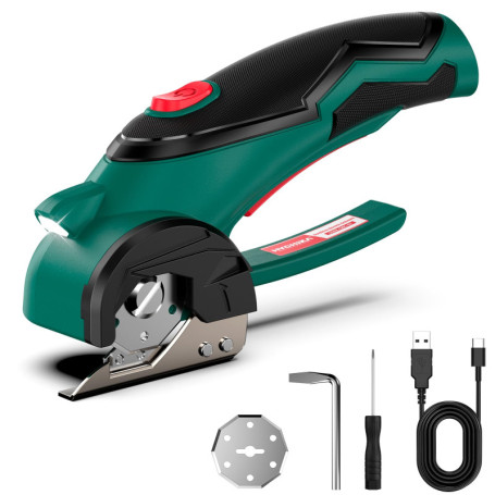 Ciseaux Électriques HYCHIKA pour Tissu et Couture avec Lames et LED