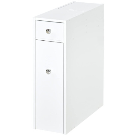 Meuble de Toilette Compact HOMCOM avec Rangement et Tiroirs