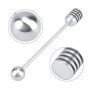Cuillère à Miel en Acier Inoxydable 304 - Bâton Mélangeur Antirouille 15,5 cm