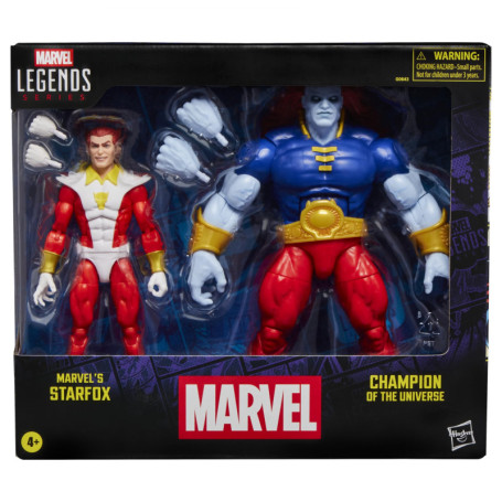 Pack de 2 Figurines Marvel Legends : Starfox et Champion de l'Univers