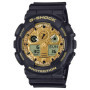 Montre Casio G-Shock Noir et Or - Analogique-Numérique avec Alarme et Chronographe