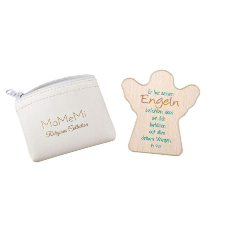 Objet Tactile en Hêtre - Ange 5,5 cm par MaMeMi