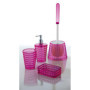 Distributeur de Savon Ronde en Plastique Fuchsia - Gedy