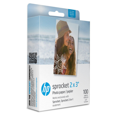Papier Photo HP Zink Premium 2x3" - 100 Feuilles pour Sprocket