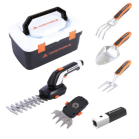 Kit d'outils de jardin Yard Force VITA 6 pièces avec batterie et mallette