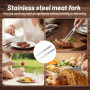 Lot de 2 Fourchettes à Viande en Acier Inoxydable - Idéales pour Barbecue et Rôtisserie