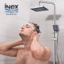Colonne de Douche Thermostatique Chrome Poli INEX Europa avec Douchette à Main