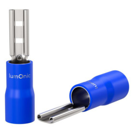 Douilles à Languette Lumonic 25 pièces 1,5-2,5mm² Bleu pour Fiches Plates