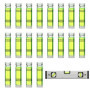 Lot de 50 mini niveaux à bulle horizontaux - Précision et fiabilité pour le bricolage