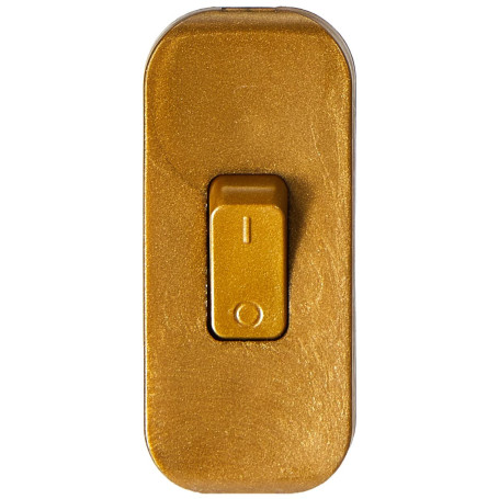 Interrupteur à bascule Legrand en vieil or pour lampes