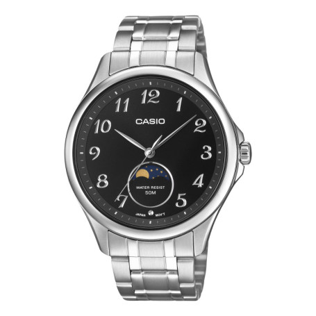 Montre Casio Analogique Élégante avec Phases Lunaires pour Hommes