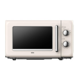 Micro-ondes rétro Silva Schneider 20L 700W beige avec minuterie