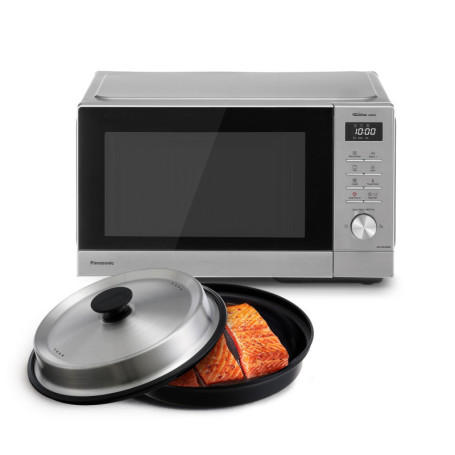 Four à Micro-Ondes Combiné Panasonic NN-GD39QSEPG 29L avec Gril et Plat à Vapeur
