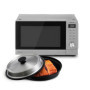 Four à Micro-Ondes Combiné Panasonic NN-GD39QSEPG 29L avec Gril et Plat à Vapeur