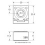 Fusible Cube CF Restagraf 125 A - Protection Électrique pour Automobile et Industrie