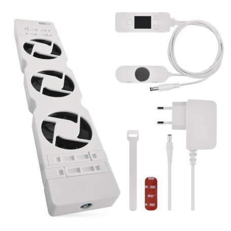 Ventilateur de Radiateur EMOS - Économiseur d'Énergie Silencieux avec Sonde de Température