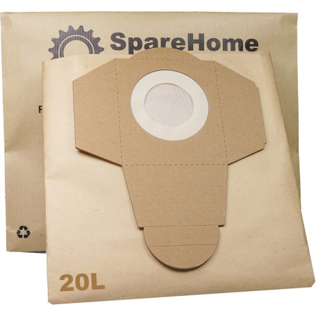 ReleMat Lot de 5 Sacs Haute Performance pour Aspirateurs Dexter 20L